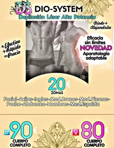 Láser diodo y láser alejandrita Puerto Sagunto